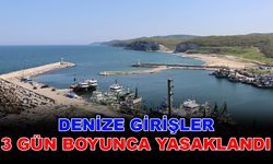 Denize girişler 3 gün boyunca yasaklandı