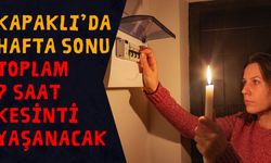 Kapaklı’da hafta sonu toplam 7 saat kesinti yaşanacak