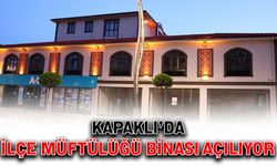 Kapaklı’da İlçe Müftülüğü binası açılıyor