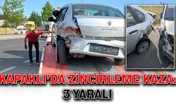 Kapaklı’da zincirleme kaza: 3 yaralı