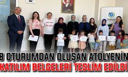 8 oturumdan oluşan atölyenin katılım belgeleri teslim edildi