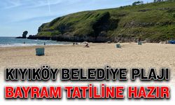 Kıyıköy Belediye Plajı bayram tatiline hazır