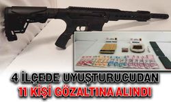 4 ilçede uyuşturucudan 11 kişi gözaltına alındı