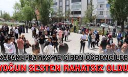 Kapaklı’da YKS’ye giren öğrenciler yoğun sesten rahatsız oldu