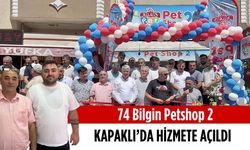 74 Bilgin Petshop 2 Kapaklı’da hizmete açıldı