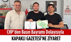 CHP’den Basın Bayramı dolayısıyla Kapaklı Gazetesi’ne ziyaret