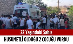 22 yaşındaki şahıs husumetli olduğu 2 çocuğu vurdu