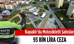 Kapaklı’da motosikletli şahıslara 93 bin lira ceza