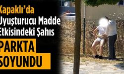 Kapaklı’da uyuşturucu madde etkisindeki şahıs parkta soyundu