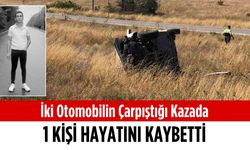 İki otomobilin çarpıştığı kazada bir kişi hayatını kaybetti