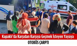 Kapaklı’da karşıdan karşıya geçmek isteyen yayaya otobüs çarptı