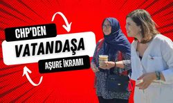 CHP'den Perşembe pazarında vatandaşlara aşure ikramı