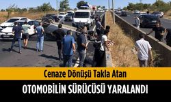 Cenaze dönüşü takla atan otomobilin sürücüsü yaralandı