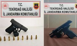 Jandarma tarafından 2 ruhsatsız tabanca ele geçirildi