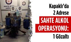 Kapaklı’da 2 adrese sahte alkol operasyonu: 1 gözaltı