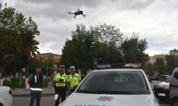 Saray’da drone destekli trafik denetimi gerçekleştirildi