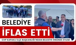 CHP Kapaklı İlçe Başkanlığı’ndan belediye önünde eylem: Belediye iflas etti