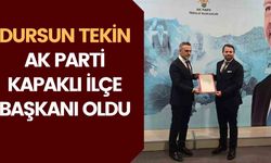 Dursun Tekin AK Parti Kapaklı İlçe Başkanı oldu