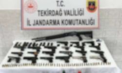 Jandarma tarafından 21 tane tabanca ve 1 tane av tüfeği ele geçirildi