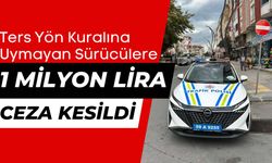 Kapaklı’da ters yön kuralına uymayan sürücülere 1 milyon lira ceza kesildi