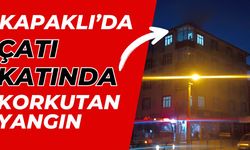 Kapaklı’da çatı katında korkutan yangın