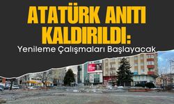 Atatürk Anıtı kaldırıldı: Yenileme çalışması başlayacak