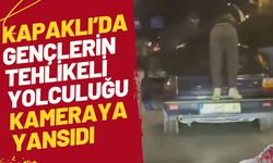 Kapaklı’da gençlerin tehlikeli yolculuğu kameraya yansıdı