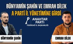 Kapaklı’dan Bünyamin Şahin ve Emrah Dilek, A Parti İl Yönetimine girdi