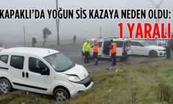 Kapaklı’da yoğun sis kazaya neden oldu: 1 yaralı