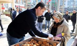 Çerkezköy Belediyesi’nden pişi ikramı