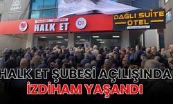 Halk Et Şubesi açılışında izdiham yaşandı