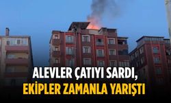 Alevler çatıyı sardı, ekipler zamanla yarıştı