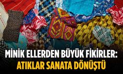 Minik ellerden büyük fikirler: Atıklar sanata dönüştü