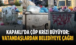 Kapaklı’da çöp krizi büyüyor: Vatandaşlardan belediyeye çağrı