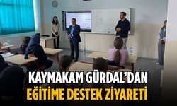Kaymakam Gürdal’dan eğitime destek ziyareti
