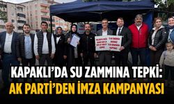 Kapaklı’da su zammına tepki: AK Parti’den imza kampanyası