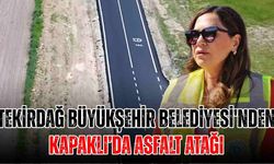 Tekirdağ Büyükşehir Belediyesi'nden Kapaklı’da asfalt atağı