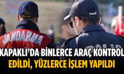 Kapaklı’da binlerce araç kontrol edildi, yüzlerce işlem yapıldı