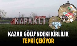 Kazak Gölü’ndeki kirlilik tepki çekiyor