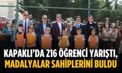 Kapaklı’da 216 öğrenci yarıştı, madalyalar sahiplerini buldu