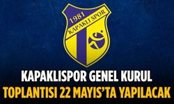 Kapaklıspor Genel Kurul Toplantısı 22 Mayıs’ta yapılacak
