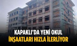 Kapaklı’da yeni okul inşaatları hızla ilerliyor