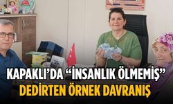 Kapaklı’da “insanlık ölmemiş” dedirten örnek davranış