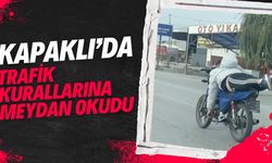 Kapaklı’da trafik kurallarına meydan okudu