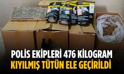 Polis ekipleri 476 kilogram kıyılmış tütün ele geçirildi