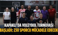 Kapaklı’da voleybol turnuvası başladı: 230 sporcu mücadele edecek