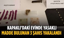 Kapaklı’daki evinde yasaklı madde bulunan 3 şahıs yakalandı