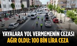 Yayalara yol vermemenin cezası ağır oldu: 100 bin lira ceza