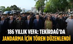 186 yıllık vefa: Tekirdağ’da jandarma için tören düzenlendi