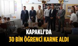 Kapaklı’da 30 bin öğrenci karne aldı